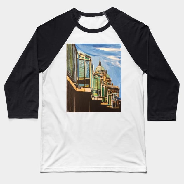 Shops Over Water, Hull Baseball T-Shirt by golan22may